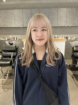 カフ(CAF) CAF FUKO/ホワイトベージュ/ハイトーンカラー/大阪/心斎橋