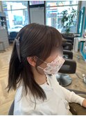 結んでも下ろしても可愛い顔まわり