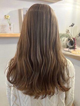 ミルヘアデザイン(mil hair design) ミルクティーベージュダブルカラーケアブリーチインナーカラー