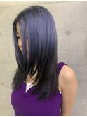 ブルーシルバー　ブラックカラー　バイカラー