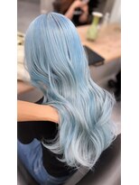 ベレーザ 渋谷(BELEZA)&nbsp;4929ニュアンスカラーブルージュブルーシルバ韓国レイヤーロング
