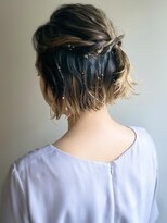 エル セルカ 高田馬場(el CERCA)&nbsp;大人可愛いハーフアップ×金箔ヘアアレンジ