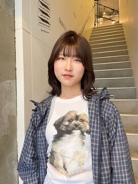 アイリー 名古屋(A/LEE) ベージュカラー／顔周りカット