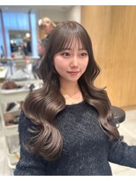 韓国スタイル/ナチュラルくびれヘア_くびれ巻き_レイヤーカット