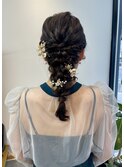 大人気結婚式♪編みおろしヘア