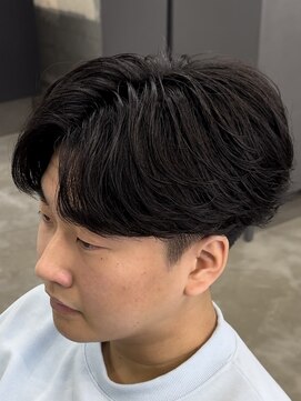 エデアンルクラ 下通(EDEAN Leclat) 熊本 フェザーパーマ ニュアンス 毛流れ MEN'S HAIR