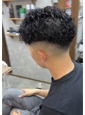 スパイラル/パーマ/フェード/メンズ/シェービング/理容室/眉毛