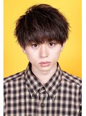 メンズ波巻きツイスパニュアンススパイラルスパイキーショート
