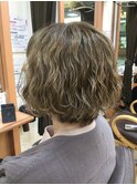 20代30代40代大人可愛い森ガール風小顔なみなみウェーブボブ