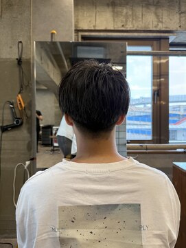 タメ(tame-) サーフカール/フェザーパーマ/ブルーブラック【都賀/メンズ】