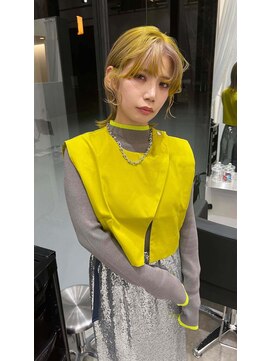 ワク 藤沢店(waku) イエロー　ハイトーン　ブリーチ