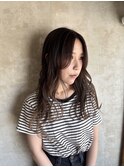 レイヤーカット×グラデーションカラー