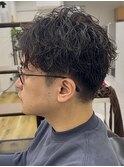 MEN’S HAIR/波巻ツイストスパイラル/フェザーパーマ/錦糸町