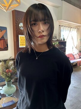 チャプター 問屋町(chapter) 顔まわりレイヤーカットミディアムレイヤーカット