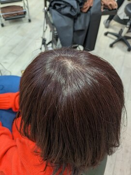 パラッチ 西宮店(Palacchi) 白髪比率30％☆白髪染めでも落ち着いた明るさのレッド×レイヤー