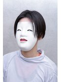  センターパート刈り上げ女子リヴァイヘア【coma中野】