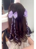 ガーリースタイル/心斎橋/ヘアメ/セットサロン