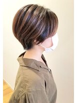 セレスト 心斎橋店(CELESTE)&nbsp;マッシュショート/ハンサムショート/シアグレージュ/30代/40代