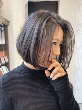 ジアン バイ ミルボン NU茶屋町+(GIEN by milbon) 水原希子風 大人ボブ おしゃれショート ◎山本みづき