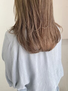 キャンバス バイ ネオリーブ 横浜西口(Canvas by neo.) セミロングレイヤー　ヌーディベージュ