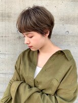 メイクス 表参道(MAKE'S omotesando)&nbsp;マッシュショート ココアブラウン 大人かわいい 前髪