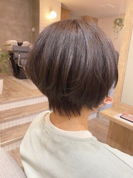 ヘアサロン アンフェール(Hair Salon Amfaire) 【fujimoto】エアリーショート/ラベンダーベージュ