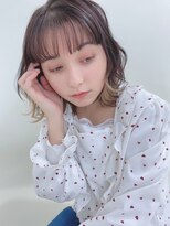 シェルター バイ トウキョウ(Shelter by TOKYO)&nbsp;20代30代40代くせ毛風無造作黒髪レイヤーミディ/インナーカラー