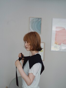 ハイカ(HYCA) orange beige bob