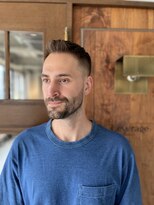 リバレッジ 広尾(Leverage) 海外アップバングフェードカット