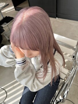 アンドスタイル(&style) ピンクベージュ ケアブリーチカラー