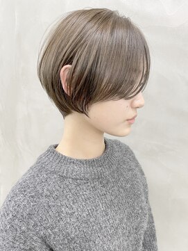 スー 渋谷(suu) 大人ショートボブ丸みショートカットマッシュショート前髪あり