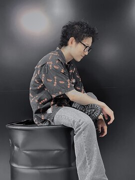 アウル 心斎橋(owl) スパイキーショート×ツイストスパイラル×黒髪×アメカジ