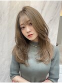 ダブルカラーベージュカラーケアブリーチハイトーンカラー韓国