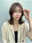 ニュジグレージュ/韓国くびれロブ