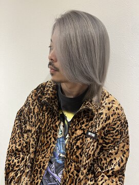 アンソメット 筑後店(UN SOMMET) メンズボブ　レイヤーボブ　シルバーカラー　グレーカラー