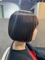 ウル(uru)&nbsp;☆お客様style☆ピンクブラウン×丸みボブ