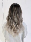グレージュカラー美髪エモージュレイヤーロング_ba488741