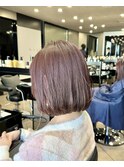 丸みボブ 20代30代40代ヘア 小顔 大阪ボブ 梅田