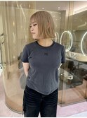 ニュアンスボブ×アッシュベージュ