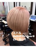 ミニボブ×ホワイトピンクベージュ♪