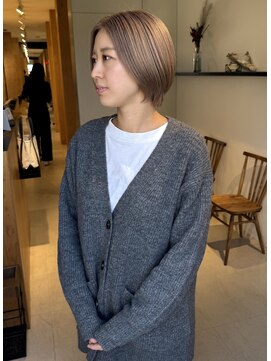 チャコレ 北千住店(Chacolle) ミルクティーベージュ×ショートボブ