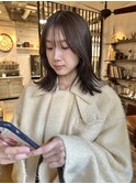 レイヤーカット 顔まわりカット 透明感カラー
