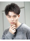 刈り上げツイストパーマアップバングツーブロックシャープパーマ