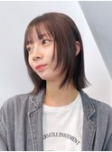 顔周りレイヤーボブ前髪カット_ba532371