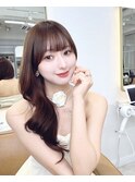 艶感たっぷりの韓国レイヤーロング×透けバング10代20代30代