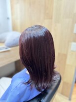 ハサミバイアトリエナガノ 千葉(8sami by atelier nagano) デザインカラー/レイヤーカット/ウエットヘア/オリーブベージュ