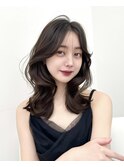 韓国ヘア レイヤーカット 顔まわり