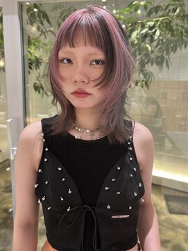 ローエ バイ デコ(Rohe by DECO) 【kira】ミックスデザイン/レイヤーカット/ピンクカラー