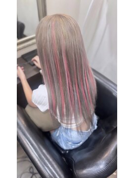 グラス 春吉2号店(glass) 羽エクステ/ハイトーンカラー/エクステ/デザインカラー/春吉