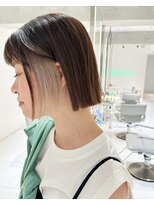 レイズ 国分寺店(RAYS)&nbsp;イヤリングカラー・ボブ・ホワイトベージュ　[国分寺]